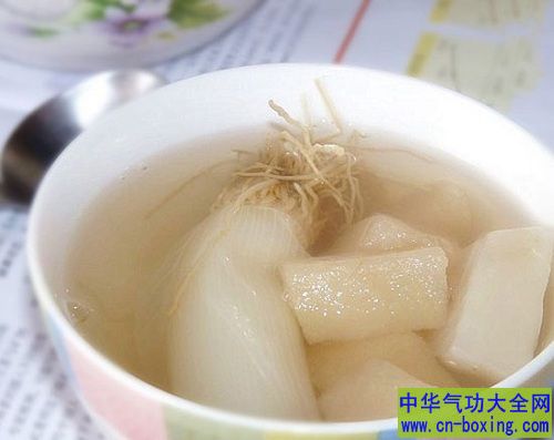 萝卜葱白汤治疗风寒咳嗽